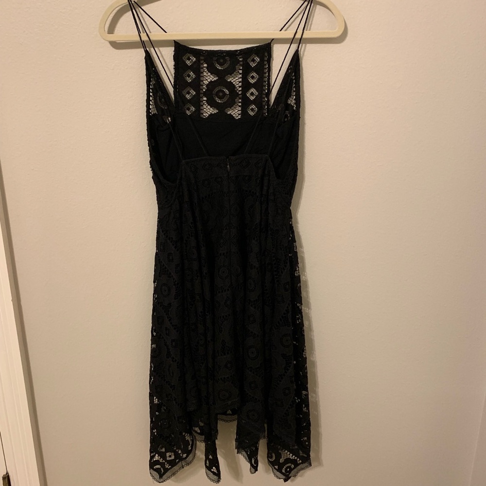 Free people black lace dress size 6